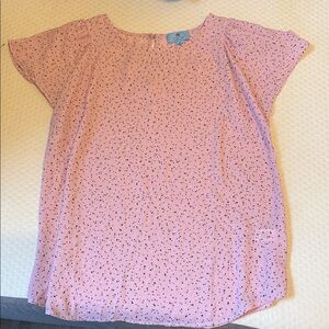 CeCe Pink Speckled Women's Blouse